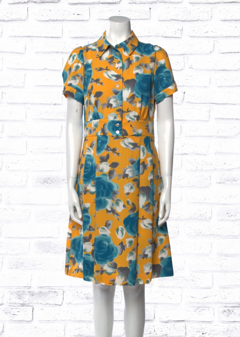 Marc by Marc Jacobs Floral Print 'Jerrie' 50s-Style Shirt Dress