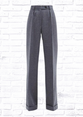 La Fetiche 'Malik' Wool Pinstripe Wide-Leg Trousers