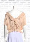 *FIRE SALE* LoveShackFancy 100% Silk Shirred Ruffle Blouse