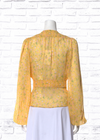 Divine Heritage Floral Peasant-Style Blouse