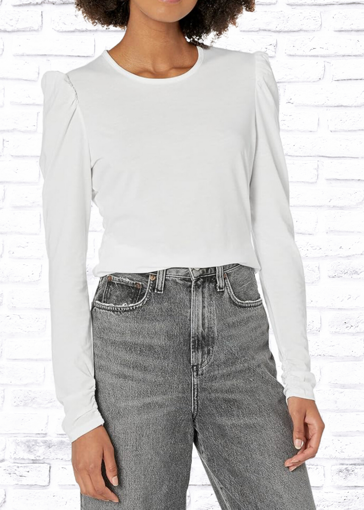 Rebecca Taylor Ruched Puffed-Sleeve Long Sleeve Top