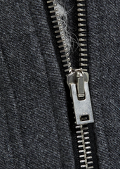 IRO 'Cidji' Shearling-Trimmed Brushed-Twill Biker Coat