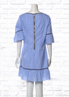 STS Sail to Sable Blue Gingham Cotton Shift Dress
