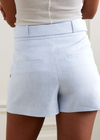 Veronica Beard Tailored Stretch-Linen 'Pine' Shorts