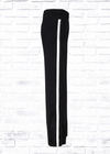 Akris Punto 'Mikka' Black Side-Stripe Wool Wide-Leg Trousers