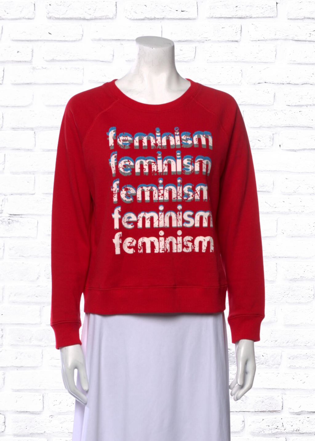 Rebecca Minkoff Red 'FEMINISM' Sweatshirt