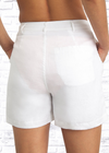 Onia Linen Boyfriend High Waisted Short in White