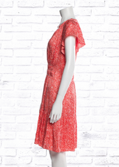 Rebecca Taylor 'Scribble' Floral Silk Dress