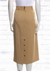 Maiden-Name Wool Midi Pencil Skirt