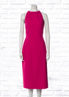 Third Form 'Come Closer' Backless Magenta Midi Dress
