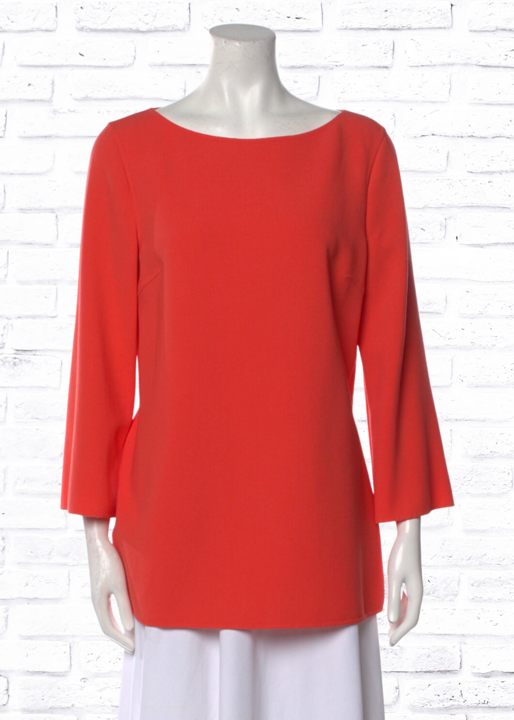 Michael Kors Collection 'Persimmon' Virgin Wool Bateau-Neck Tunic