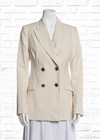 Rebecca Vallance 'Verano' Double-Breasted Linen-Blend Blazer