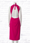 Third Form 'Come Closer' Backless Magenta Midi Dress