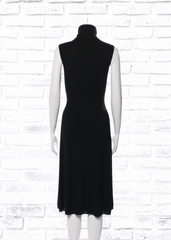 Hanley Mellon Black Sleeveless Turtleneck Dress