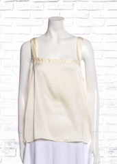 *FIRE SALE* Ports 1961 Silk Square Neckline Ivory Blouse