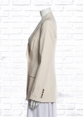 Rebecca Vallance 'Verano' Double-Breasted Linen-Blend Blazer
