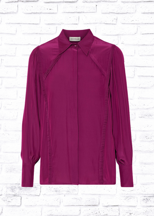 Nicholas Magenta Long Sleeve 'Natasha' Top Blouse