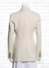 Rebecca Vallance 'Verano' Double-Breasted Linen-Blend Blazer