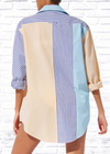 *FIRE SALE* Solid & Striped Oxford Multi-Striped Tunic