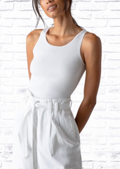 J Brand White 'Louisa' Waist-tie Palazzo Pants