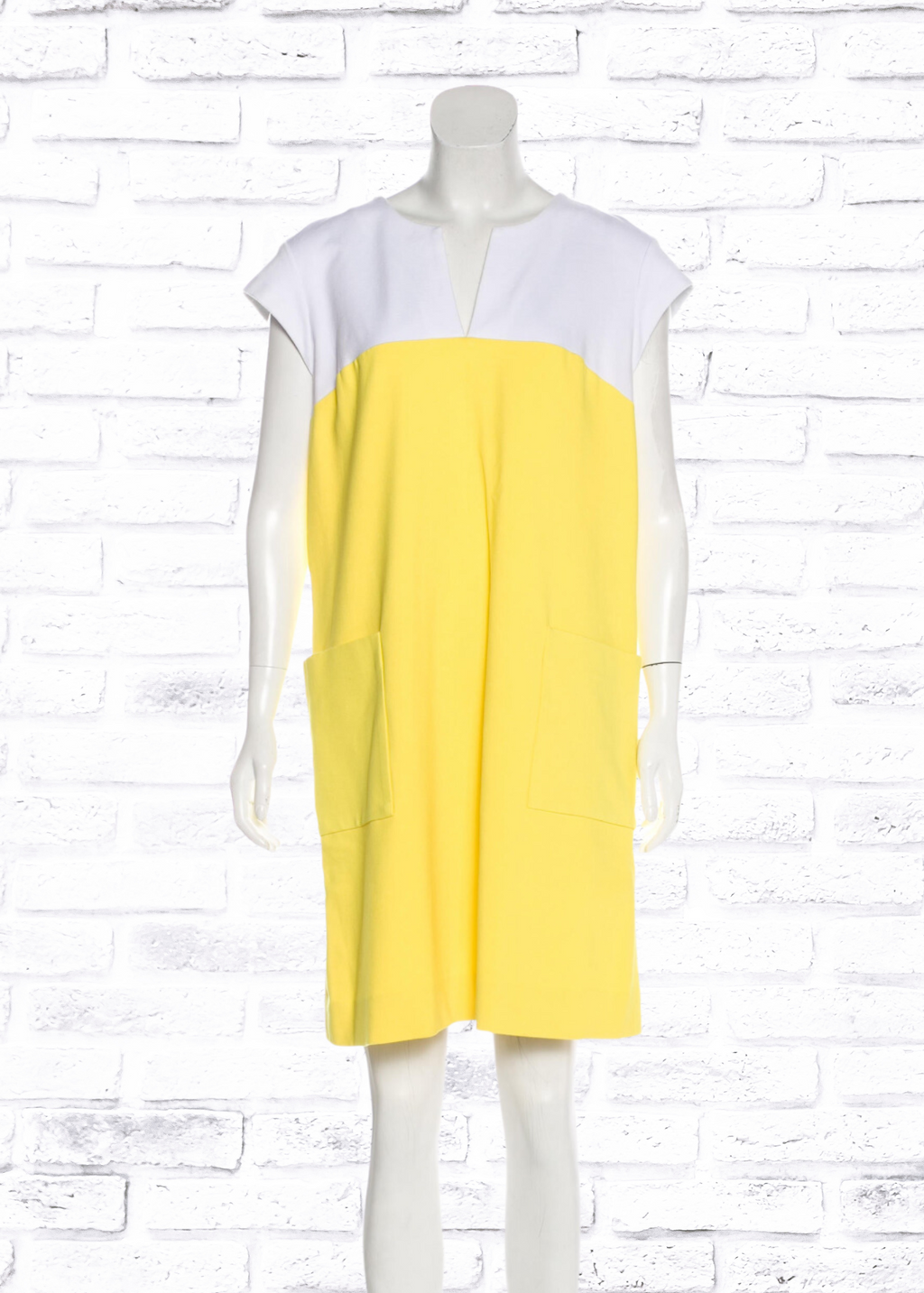 Kate Spade New York 'Hana' Yellow/White Mod-Style Shift Dress