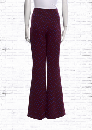 Diane von Furstenberg Dot Snake Wine Pink 'Greg' Pants