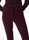 Diane von Furstenberg Dot Snake Wine Pink 'Greg' Pants