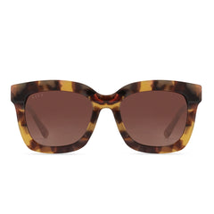 DIFF Carson Lotus Tortoise Brown Gradient Sunglasses