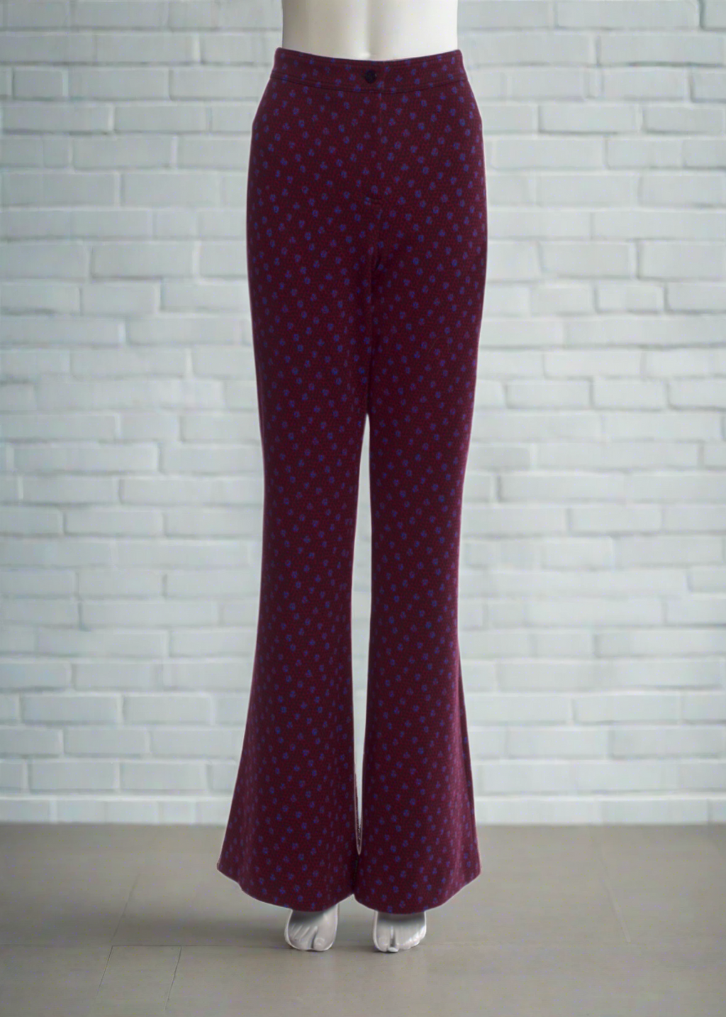 Diane von Furstenberg Dot Snake Wine Pink 'Greg' Pants