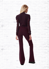 Diane von Furstenberg Dot Snake Wine Pink 'Greg' Pants