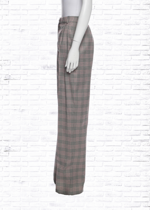 Marcell Von Berlin Black/Pink Plaid Trousers