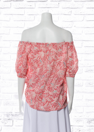 Tory Burch 'Emmarentia' Floral Peasant-Style Top