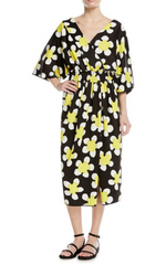 Marc Jacobs 'Daisey' Floral Jersey Midi Dress