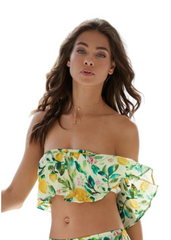 PilyQ Floral 'Mila' Strapless Bandeau Top