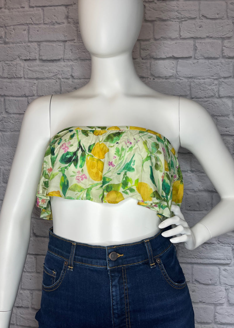 PilyQ Floral 'Mila' Strapless Bandeau Top