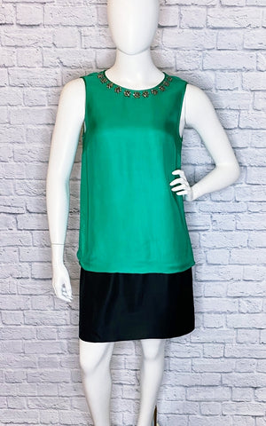Kate Spade New York 'Rosita' Jeweled Colorblock Dress