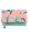 Rachel Pally Leather-Trimmed Reversible Floral Clutch