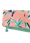 Rachel Pally Leather-Trimmed Reversible Floral Clutch