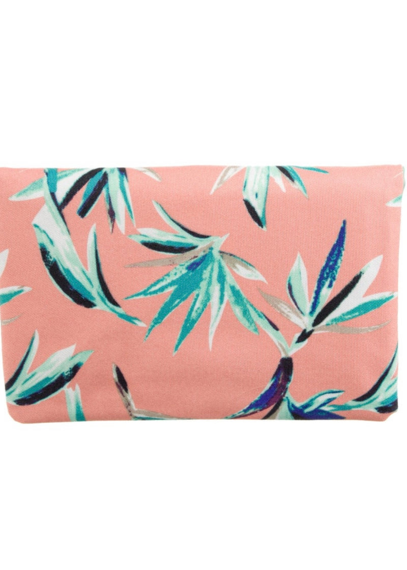 Rachel Pally Leather-Trimmed Reversible Floral Clutch