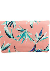 Rachel Pally Leather-Trimmed Reversible Floral Clutch