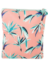 Rachel Pally Leather-Trimmed Reversible Floral Clutch