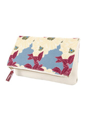 Rachel Pally Leather-Trimmed Reversible Floral Clutch