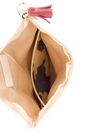 Rachel Pally Leather-Trimmed Reversible Floral Clutch