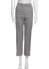 Akris Punto Gray Lightweight Straight Leg Slacks