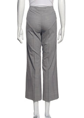 Akris Punto Gray Lightweight Straight Leg Slacks