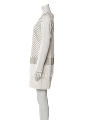Nicole Miller 'Artelier' Beaded Fringe Mini Shift Dress