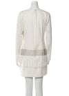 Nicole Miller 'Artelier' Beaded Fringe Mini Shift Dress