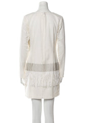 Nicole Miller 'Artelier' Beaded Fringe Mini Shift Dress