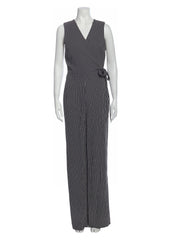 Etcetera by Edmond Chin Striped V-Neck Jumpsuit