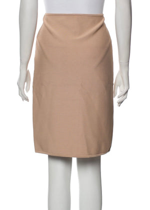 Vintage Herve Leger Knee-Length Stretch-Knit Skirt
